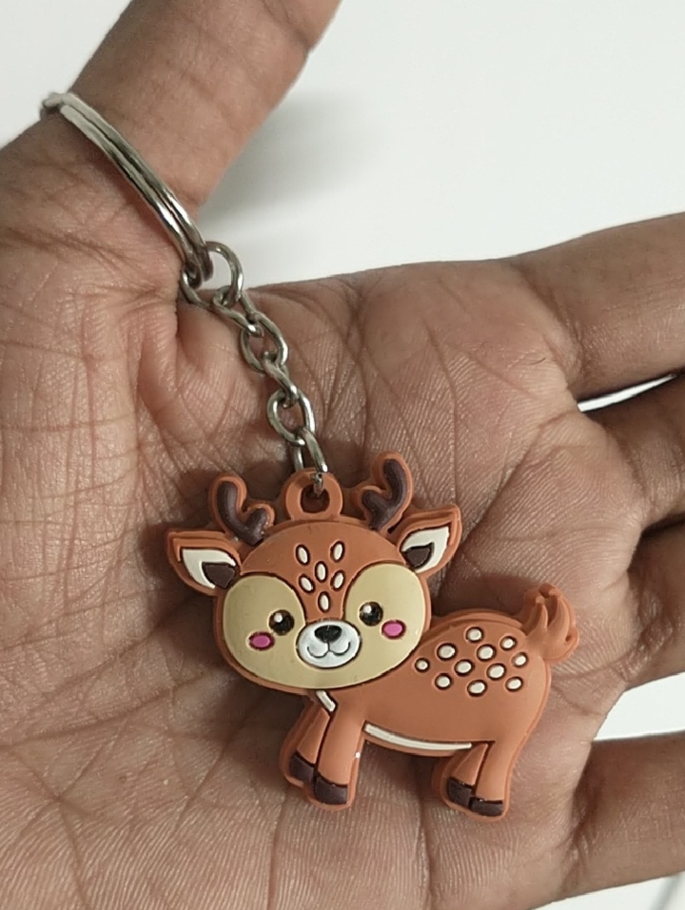 Cute Brown Deer Keychain Charm - Kids Toys